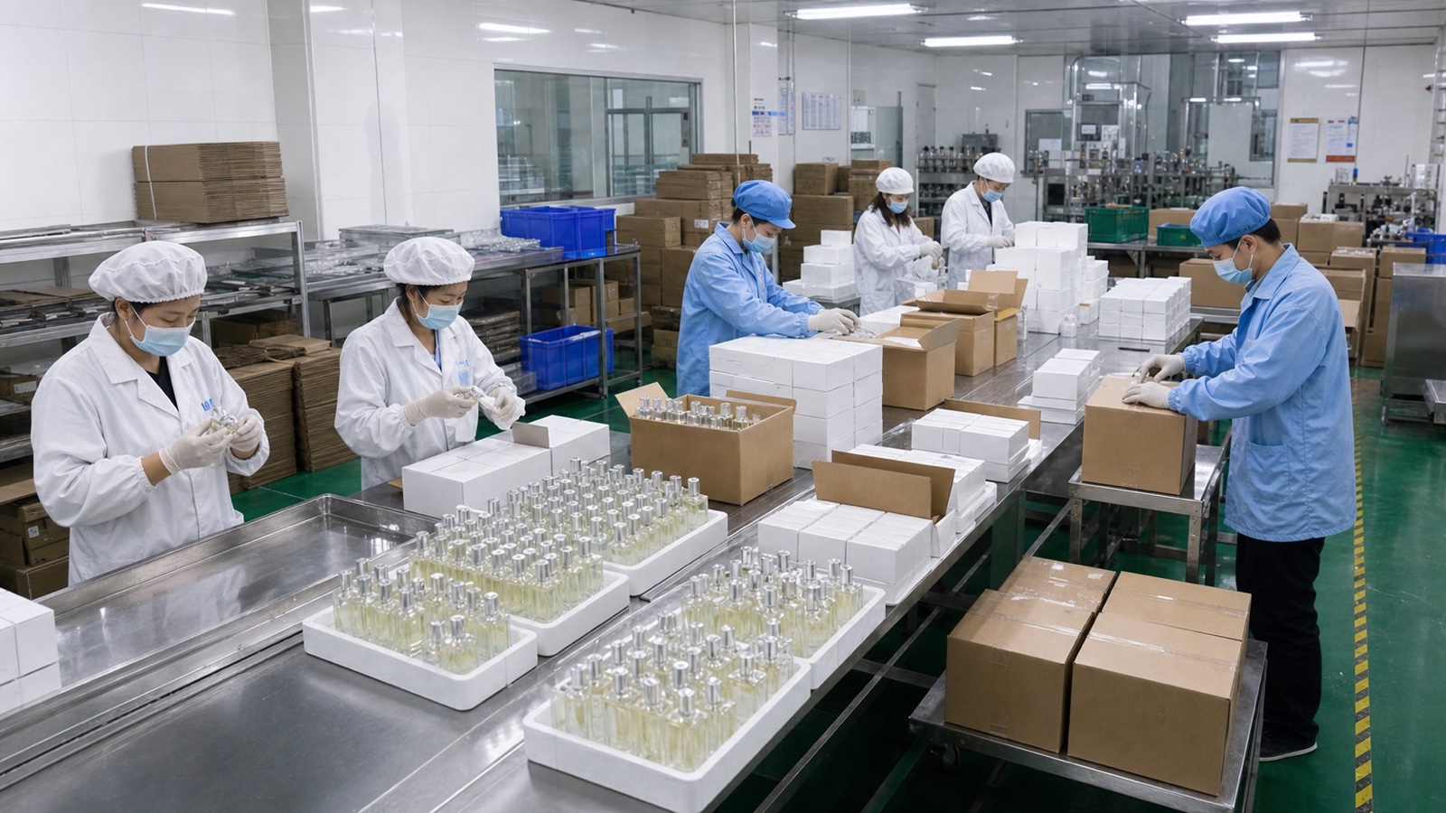 广州香水 OEM 工厂包装检验与装箱交付能力展示